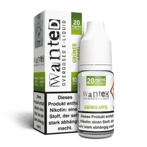 Wanted – Grüner Apfel Overdosed 10ml Nikotinsalzliquid