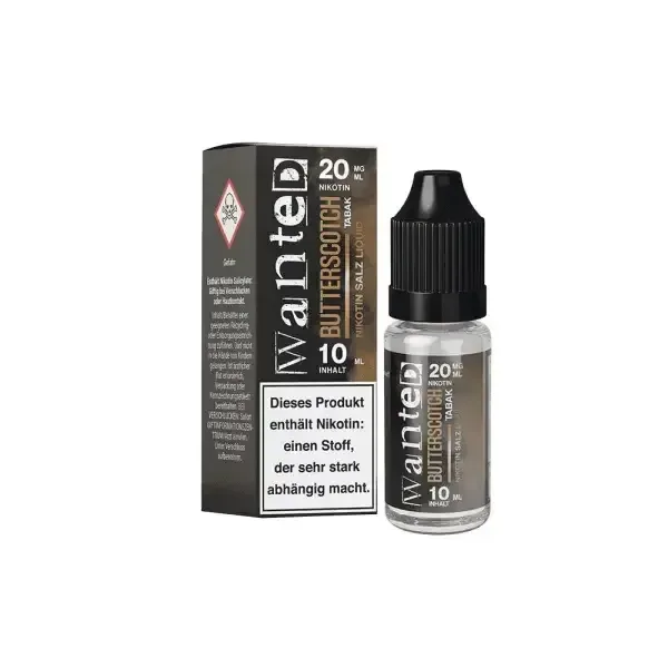 Wanted Overdosed Nikotinsalz Liquid – Butterscotch Tabak 10ml 20mg/ml