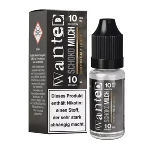 Wanted Overdosed Schokomilch Nikotinsalz Liquid 10ml