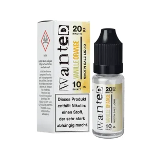 Wanted – Vanille Orange – 10 ml Nikotinsalz Liquid