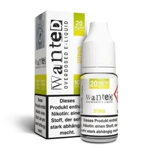 Wanted – Zitrus Overdosed 10 ml 20 mg/ml Nikotinsalzliquid