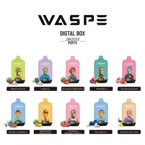 WASPE Digital Box 12K Züge Einweg E Zigarette Digital Display