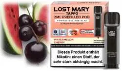 Watermelon Cherry Wassermelonen Kirschen Lost Mary Tappo Pod 2 Stück