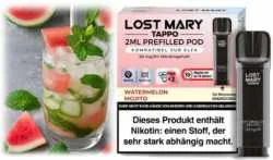 Watermelon Mojito Wassermelone Minze Lost Mary Tappo Pod 2 Stück