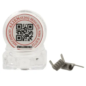 Wellcore Coils – Alien Fused Clapton – SS316/Ni80