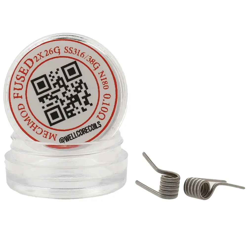 Wellcore Coils – Fused Clapton – SS316/Ni80