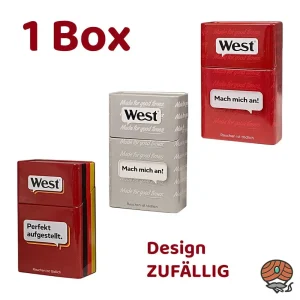 West Metall Zigarettenbox, Design zufällig