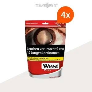 West Red XXXL Volumentabak 4x Beutel