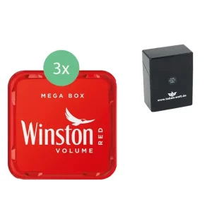 Winston Mega Box 3 x 135g mit Zigarettenbox