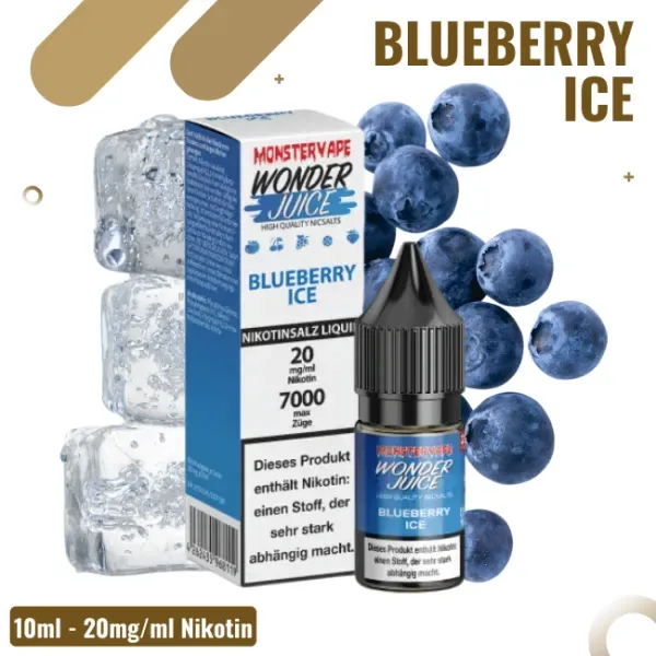 Wonder Juice 7000 Liquid 10ml – Blueberry Ice – 20mg Nikotin