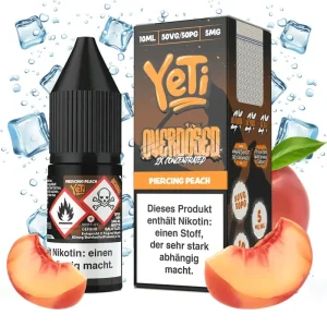 Yeti Overdosed – Piercing Peach – 10 ml Nikotinsalz Liquid
