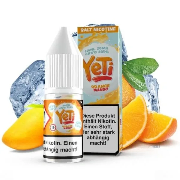 YETI Yeti Nikotinsalz – Orange Mango 20mg oder 10mg/ml Salt Nic E-Liquid