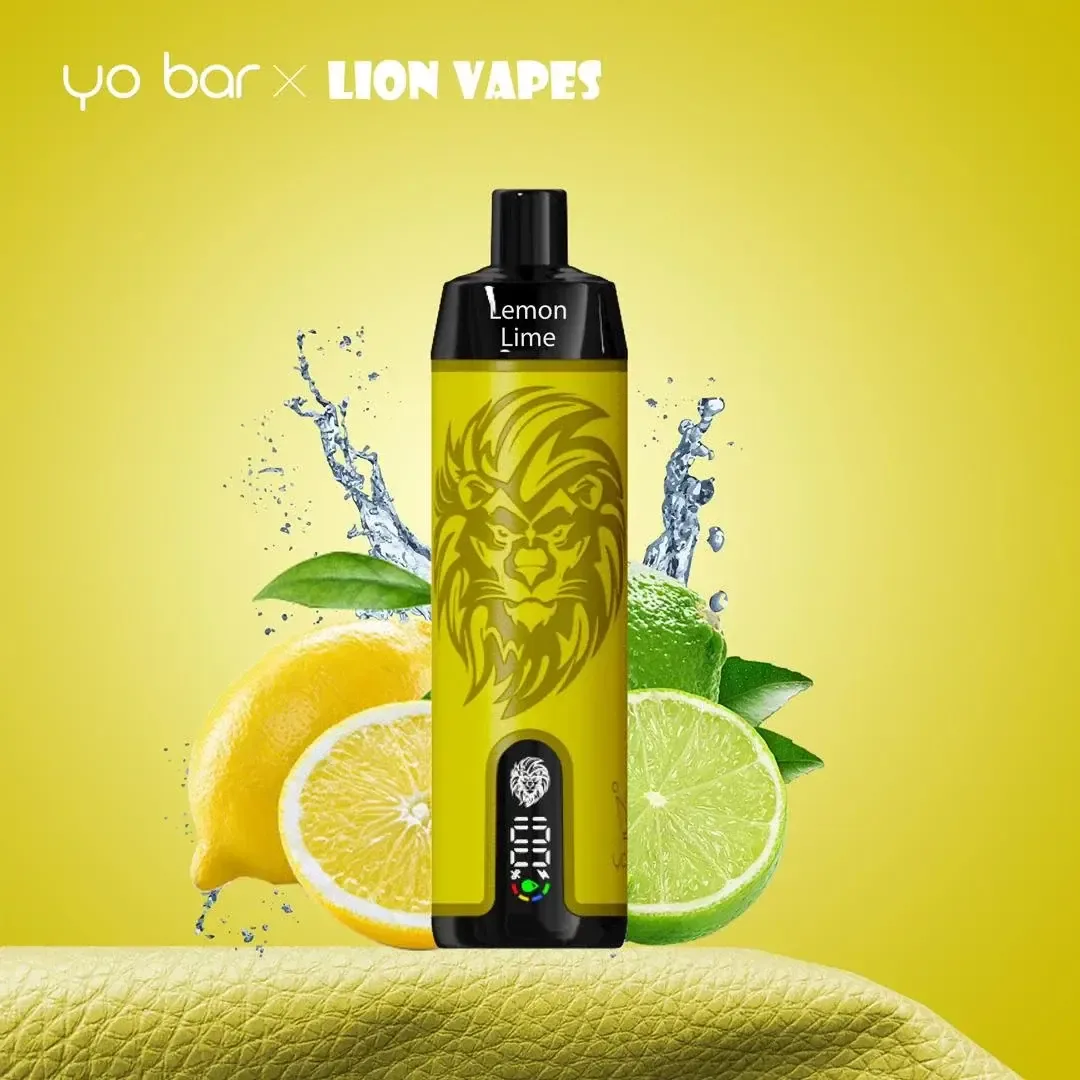 Yo Bar x Lion Vapes Hookah Pro 10000 – Lemon Lime 10ml 0mg/ml