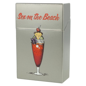Zigarettenbox Champ Coktail Sex on the Beach Silber Nr.4