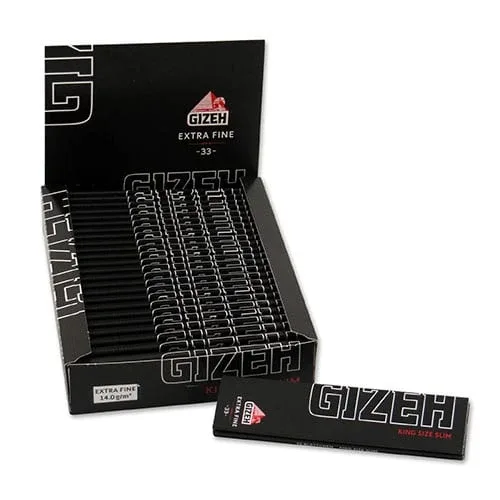 Zigarettenpapier Gizeh Black King Size Slim 1 Heftchen a 34 Blättchen