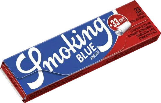 Zigarettenpapier Smoking King Size Blau+Filter Tips