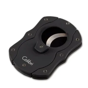 Zigarrencutter Colibri Cut aus Metall Edelstahl in schwarz 22 mm Durchmesser