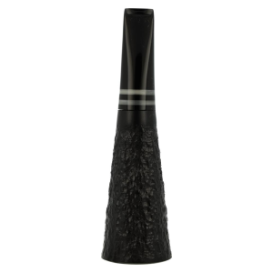 Zigarrenspitze Bruyere Tromba rustik schwarz 24mm Bohrung