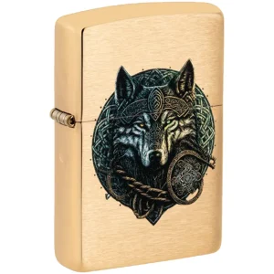 Zippo 60007003 204B Wolf Warrior Design