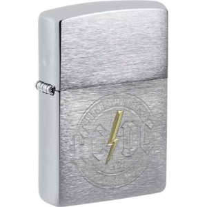 Zippo Feuerzeug chrom gebürstet TT AC/DC