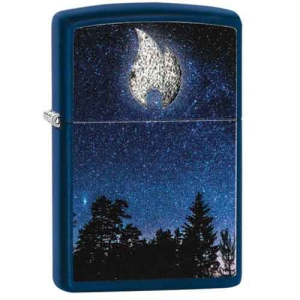 Zippo Feuerzeug matt Flame Moon Design
