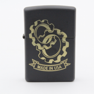 Zippo Feuerzeug Zahnräder Schwarz