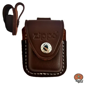 Zippo Ledertasche, braun mit Schlaufe 60001216