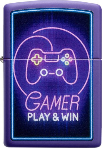 ZIPPO lila matt Gamer Play and Win
