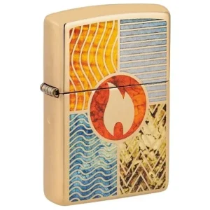 ZIPPO messing poliert Elements of Earth 60006776