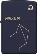 ZIPPO Navy Blau matt gelasert „Libra“ 60006938