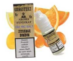 Zitrange Bonbon Zitronen Drops Liquid Gangsterz Nikotinsalz 10ml