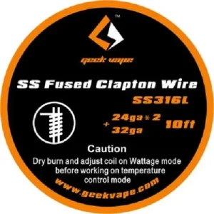 Zubehör: GeekVape Fused Clapton SS316L 24*2 + 32GA (3,30€/1m)