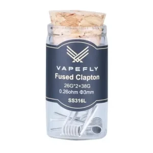 Zubehör: Vapefly SS316L Fused Clapton Coil (6pcs) Flasche